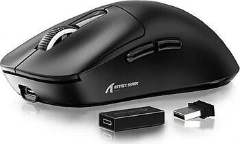 Attack Shark X3 Pro Siyah Şarjlı Makrolu Ergonomik Optik Kablosuz Oyuncu Mouse