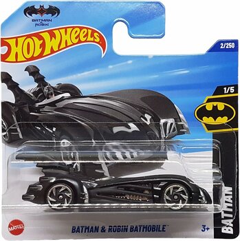 Hot Wheels - Batman & Robin Batmobile - Batman 1/5 - HYW60 - Short Card - DC - Mattel 2025-1:64