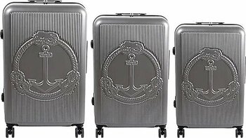 Biggdesign Ocean Abs 3'lü Valiz Seti Gri