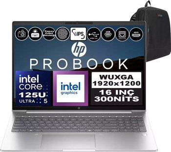 Hp Probook 460 G11 Intel Core Ultra 5 125U Ddr5 24GB 512GB SSD Intel® Aı Boost 16" Wuxga IPS Windows 11 Pro Taşınabilir Bilgisayar A23BKEAP05 + Zetta Çanta