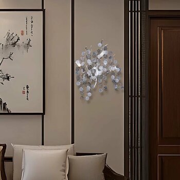 Masal Krom Kristal Taşlı Modern, Oturma Odası,duvar Lambası Salon Aplik Gümüş