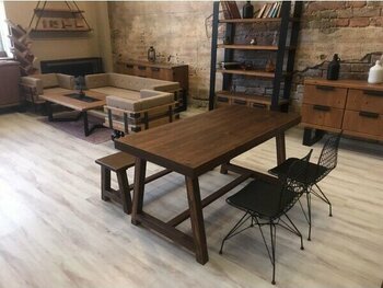 Ntconcept Farmlife Doğal Ahşap Masif Yemek Masası - 85x160cm