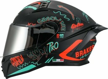 Sway 869 Drıft Black Red Kask - 2XL