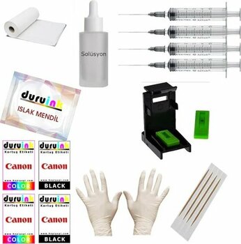 Mertınk Canon E404 E414 Yazıcı Uyumlu Kartuş Dolum Seti 2x100ml