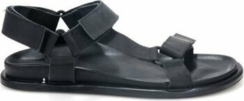 Pisagor PS-33770 Erkek Ortopedik Deri Sandalet - Siyah - 45