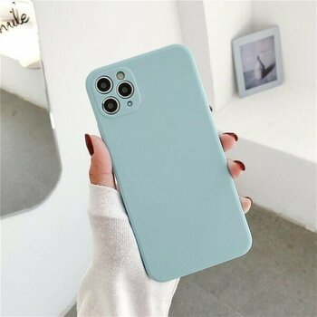 Miscase Iphone 11 pro max Lansman Likid Silikon Kamera Korumalı Kılıf Mavi