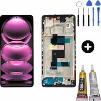 Xiaomi Redmi Note 12 Pro 5g Uyumlu Çıtalı Hk Lcd Ekran Dokunmatik + Montaj Seti Çok Renkli