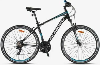 Kron Tx 100 Mat Siyah-Gri/Mavi 28 Jant 21 Vites Trekking Bisikleti