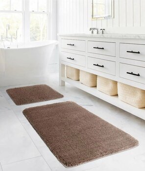 Koza Home Segura Peluş Vizon Kaydırmaz Taban 2li Banyo Paspası 60 X 100 - 50 X 60