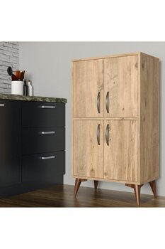 Tanmob Küçük Boy Çok Amaçlı Çam Dolap - Mdl0202