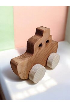 websunday Ahşap Oyuncak Gemi Doğal El Yapımı Oyuncak