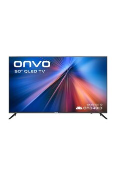ONVO 50VQ80F2FA 50inc 127 cm FHD Frameless Android Smart QLED TV,Uydu Alıcılı