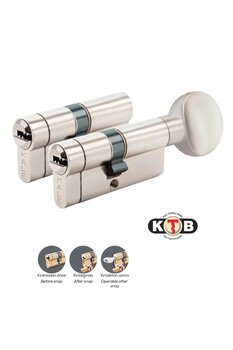 Kale Kilit | 264 Ortak Anahtarlı Tuzaklı Kilit Silindiri, 2'li Set, Ktbs Ktbsm Kilit Göbeği, 68 Mm