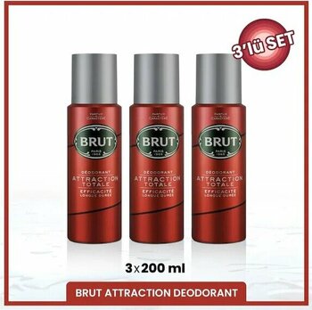 Brut Attraction Erkek Sprey Deodorant 3 X 200 Ml