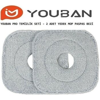 Pro Model Yedek Paspas Mop 2'li Set, Temizlikte Güçlü ve Pratik Kullanım - Haki - Seçenek 1