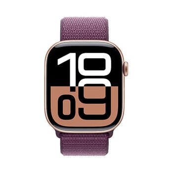 Apple Watch Series 10 Gps 42 Mm Alüminyum Kasa Spor Loop Akıllı Saat (apple Türkiye Garantili) Mor - Siyah