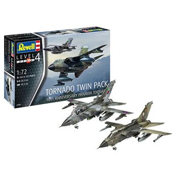 Maket Model Kit Uçak Tornado Twin Pack 50.Yıl Özel Panavia Tornado 3801
