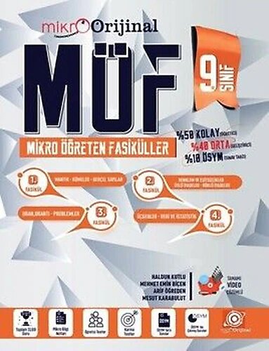 Orijinal Yayınları 9. Sınıf Matematik MÖF Mikro Öğreten Fasiküller