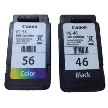 Canon Pg46-Cl56 Siyah Ve Renkli Kartuşlu Avantajlı Paketi