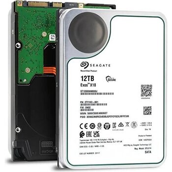 Seagate 12TB Exos ST12000NM000J 7200 Rpm 256MB Sata-3 Enterprise Nas Diski