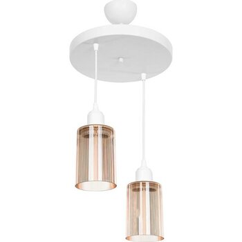 Modelight Aksel 2'li Avize Bal Optik Camlı Beyaz - 2