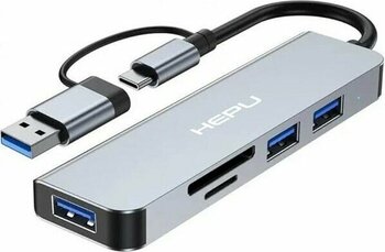 Usb-C Hub 5 In 1 Alüminyum Type C Hub Multiport Adaptör