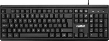 Everest KB-741Q Siyah-Gri Kablolu USB Standart Klavye