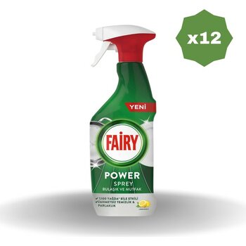 Fairy Power Sprey Bulaşık & Mutfak 500 ml - (12 Adet)