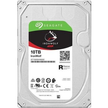 Seagate 10tb Ironwolf St10000vn000 3.5'' 256mb 7200 Rpm Nas Disk