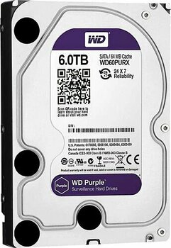 Western Digital Purple WD60PURX 6 TB 5400 RPM 175 MB/s Harddisk