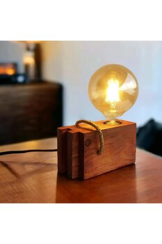 Wood Concept Ahşap Dekoratif Masa Lambası