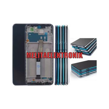 Xiaomi Redmi Note 9 Pro Lcd Ekran Dokunmatik Çitalı Mavi