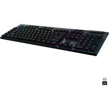 Logitech G G915 LIGHTSPEED RGB Tam Boyutlu İngilizce Q Kablosuz Oyuncu Klavyesi - Siyah