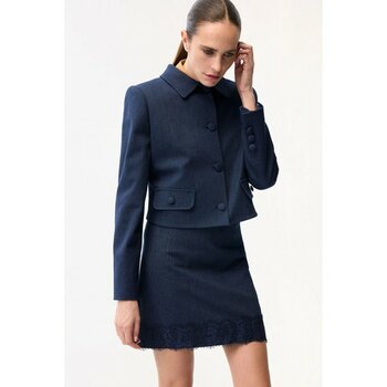 adL Crop Ceket Lacivert 11945693002 - XS - Dropsuz