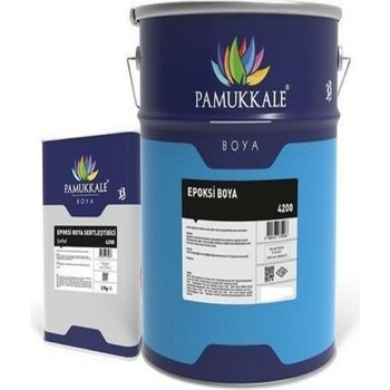 Pamukkale 4200 Epoksi Boya 18 Kg Ral 9006 Metalik Gri