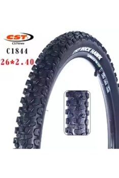 Cst Rock Hawk Wire 26X2.40 Mtb - Dağ Bisikleti Dış Lastik - Yeni Seri Siyah