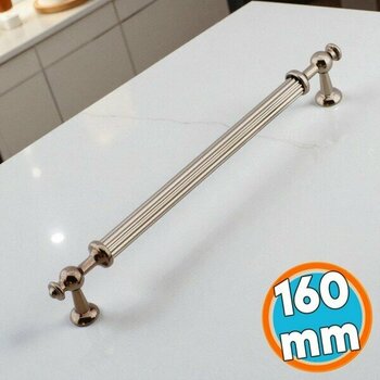 Nzb Mobilya Çekmece Mutfak Dolabı Dolap Kulpları Kulpu Kulpları Çizgili Bronz Metal Kulp 160 mm