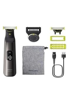 Philips Qp6552/30 Oneblade Pro 360 Elektrikli Sakal Düzeltici Tıraş Makinesi Ve Vücut Bakım Seti Siyah