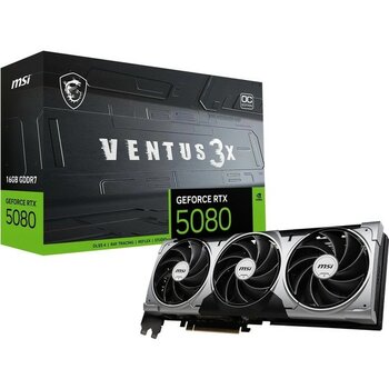 Msi Geforce RTX5080 16GB Gddr7 Pcı Express 5.0 16G Ventus 3x Oc Ekran Kartı (Kdo)