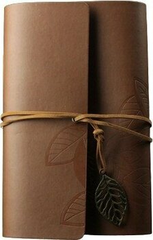 Moryconcept Deri Kapaklı Nostaljik Çizgili Not Defteri