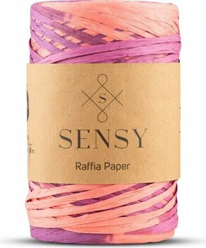 Sensy Premium Çok Renkli Multi Ebruli 290 Metre Rafya Ip Çanta Ipi Raffia Ip Kağıt Ip Supla Ipi - 409