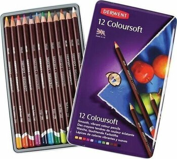 Derwent Coloursoft 12'li Teneke Kutu 0701026