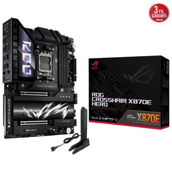 ASUS ROG CROSSHAIR X870E HERO, 4xDDR5, 5xM.2, HDMI, DP, Type-C, PCIe 5.0, 2xWi-Fi 7, Bluetooth v5.4, AMD Ryzen 9000-8000