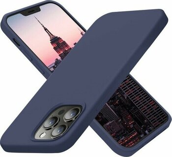 Case 4U Apple Apple iPhone 13 Pro Max Kılıf Klasik Mat Renkli Yumuşak Premier Silikon Lacivert