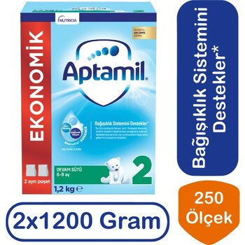 Aptamil Devam Sütü 2 Numara 1200 gr 2 Li Paket