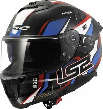 Ls2 Stream 2 Tinux Kapalı Kask Siyah - Kırmızı 2xl