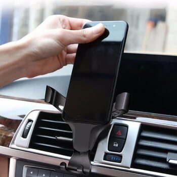 Pazariz Silver Cat S30 Uyumlu Siyah Havalandırma Araç İçi Telefon Tutucu