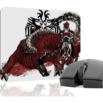 mousepad bastir Monster Hunter: World Kaymaz Dikişli Kauçuk Oyuncu Mousepad V5 - 22X18 Gaming Mouse Pad Fare Altlığı
