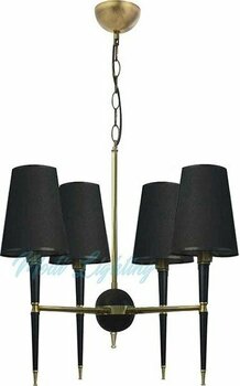 Modi Lighting 4lü Konik Borulu Şapkalı Siyah Eskitme Avize MOD-AV-4403-4BSY