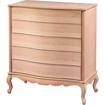 Naze Mobilya  100 Lük Barcelona Şifonyer Ham Ahşap Boyasız